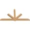 Ekena Millwork Kennewick Timber Gable Bracket, Western Red Cedar, 96"W x 52"H x 3 1/2"D x 5 1/2"F, 13/12 Pitch GBW096X52X0406KEN00SWR - alternate 3